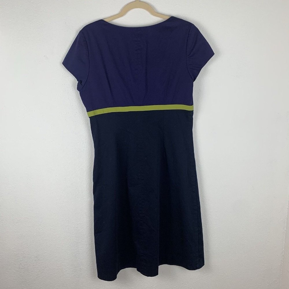 Boden Women's 14 L Colorblock Short Sleeved Sheath Midi Dress Y2K - Picture 3 of 3
